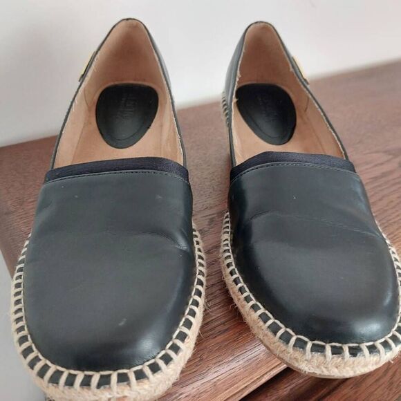 Kenneth Cole Reaction CLO A-LINE WEDGE Black leather size 8 - Picture 3 of 5